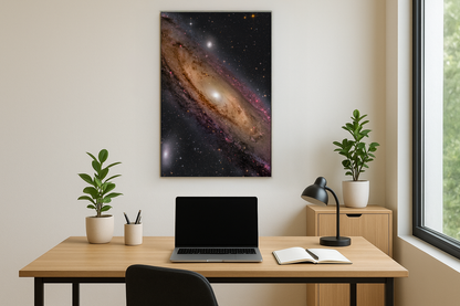 Galaktische Eleganz - Aluminiumdruck 60x90 cm