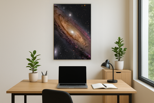 Galaktische Eleganz - Aluminiumdruck 60x90 cm