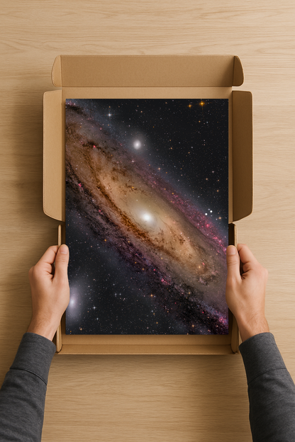 Galaktische Eleganz - Aluminiumdruck 60x90 cm